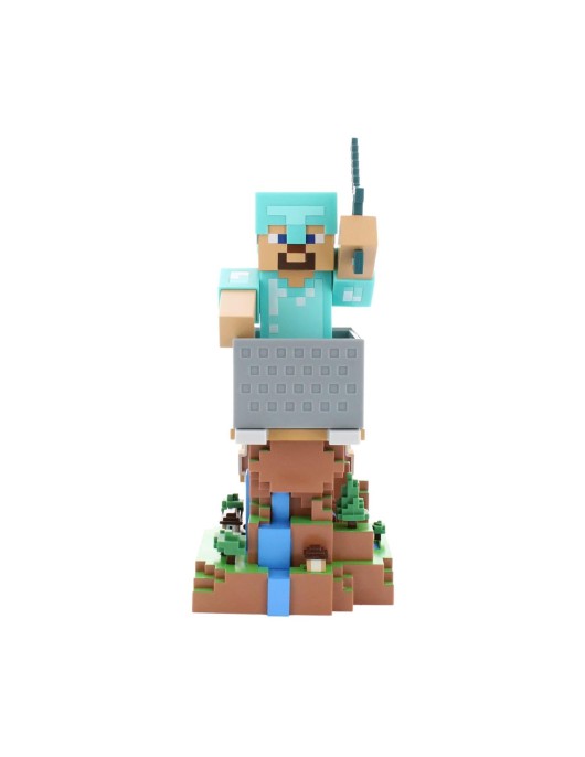 EXG Cable Guys: Minecraft - Steve in Diamond Armour Phone & Controller Holder (CGCRMC400756)