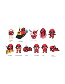 Monogram Marvel: Deadpool (Series4) (Blind Bag/Random) 3D Foam Bag Clips Figures (68605)