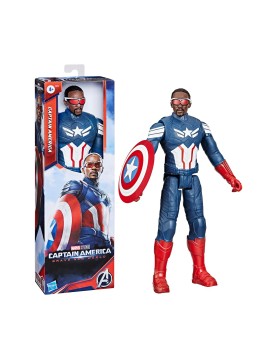 Hasbro Marvel Captain America: Brave New World - Titan Heroes Sam Wilson Action Figure (F9276)