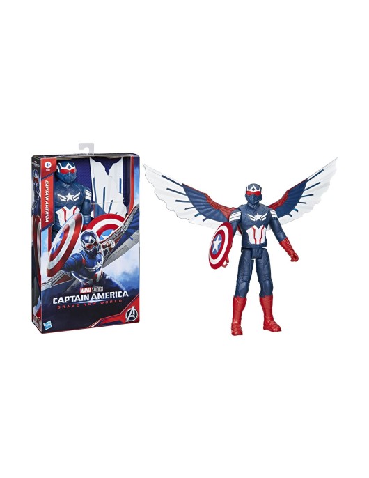 Hasbro Marvel Captain America: Brave New World - Titan Heroes Captain America Deluxe Titan Figure (F9301) Hasbro Marvel Captain America: Brave New World - Titan Heroes Captain America Deluxe Titan Figure (F9301)