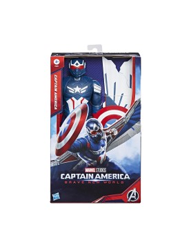 Hasbro Marvel Captain America: Brave New World - Titan Heroes Captain America Deluxe Titan Figure (F9301)