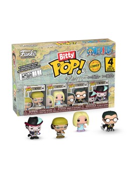 Funko Bitty Pop! 4-Pack: One Piece - Usopp, Kaya, Kuro, Bitty Pop! Chase Vinyl Figures