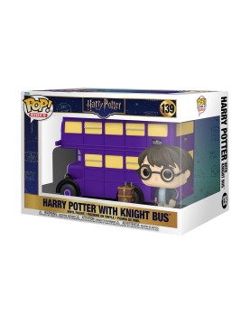 Funko Pop! Rides Super Deluxe: Harry Potter - Harry Potter with Knight Bus #139 Vinyl Figure