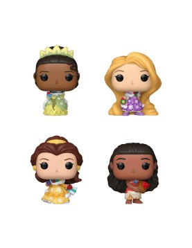 Funko Pocket Pop! Capsule: Princess Holiday - Moana, Belle, Tiana, Rapunzel (Blind Box/Random) Vinyl Figures