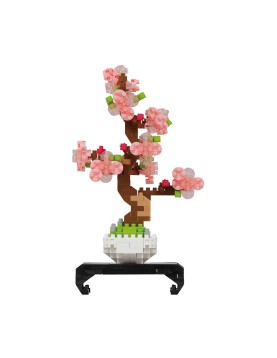 Bandai Nanoblock: Object - Pink Bonsai Building Block Figure (NBC225)