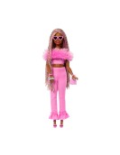 Mattel Barbie Fashionistas: Deluxe Style - Doll with Pink Braids and Dark Skin (HYV28)