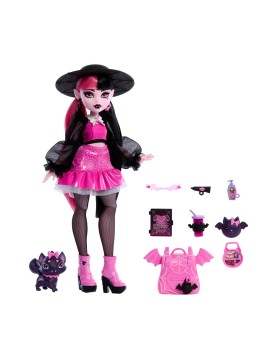 Mattel Monster High: Draculaura - Fashion Doll with Pet (HRP64)