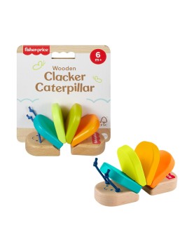 Fisher Price® - Wooden Clacker Caterpillar (JCY39)