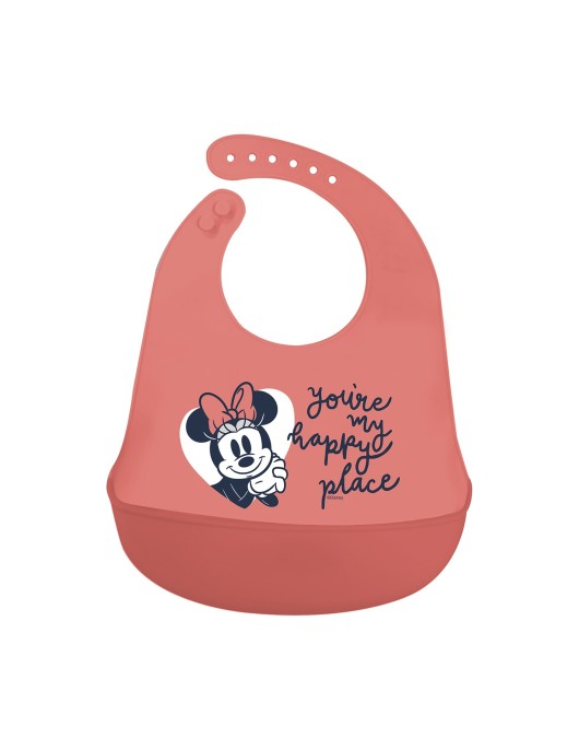 Stor Disney: Minnie Mouse Heart Full - Toddler Silicone Bib (10729)