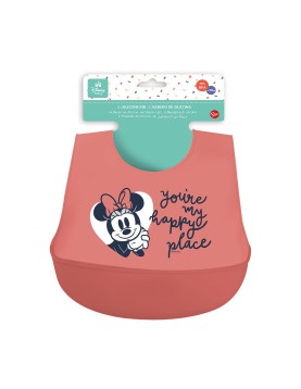 Stor Disney: Minnie Mouse Heart Full - Toddler Silicone Bib (10729)