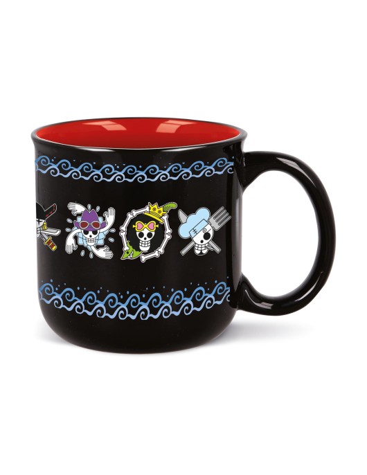 Stor: One Piece Skulls Anime - Young Adult Breakfast Mug In Gift Box (415ml) (537)