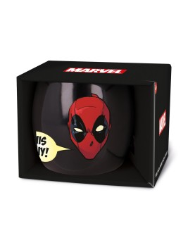 Stor Marvel: Deadpool - Young Adult Globe Mug In Gift Box (385ml) (11962)