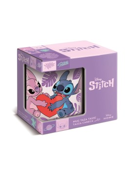 Stor Disney: Stitch &amp; Angel with Heart - Young Adult Ceramic Mug In Gift Box (325ml) (93488)