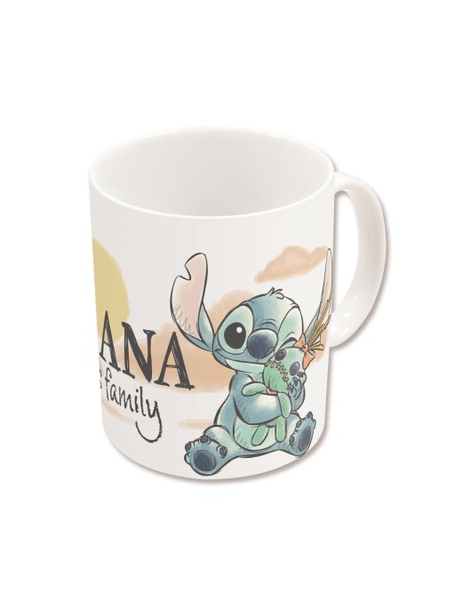 Stor Disney: Stitch & Angel Ohana Means Family - Young Adult Ceramic Mug In Gift Box (325ml) (93492)
