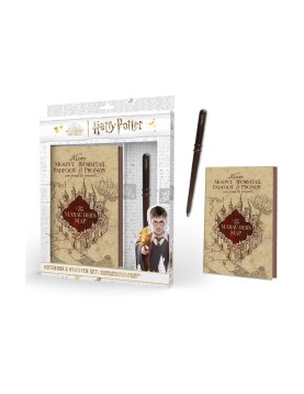 Pyramid Harry Potter: The Marauder's Map - Premium Notebook &amp; Wand Pen Set (SR74636)