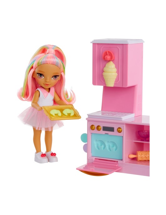 MGA Rainbow High Littles: Dessert Shop with Kandy Doll Playset! (522058)