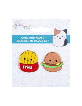Fizz Squishmallows - Carl &amp; Floyd Pin Badges x 2 CDU (350154)