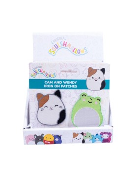 Fizz Squishmallows - Cam &amp; Wendy Iron on Patches CDU (350123)