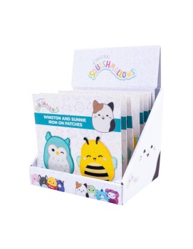 Fizz Squishmallows - Winston &amp; Sunny Iron on Patches CDU (350155)