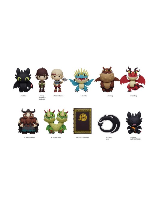 Monogram: How To Train Your Dragon (2025 Movie) (Blind Bag/Random) 3D Foam Bag Clips Figures (76020)