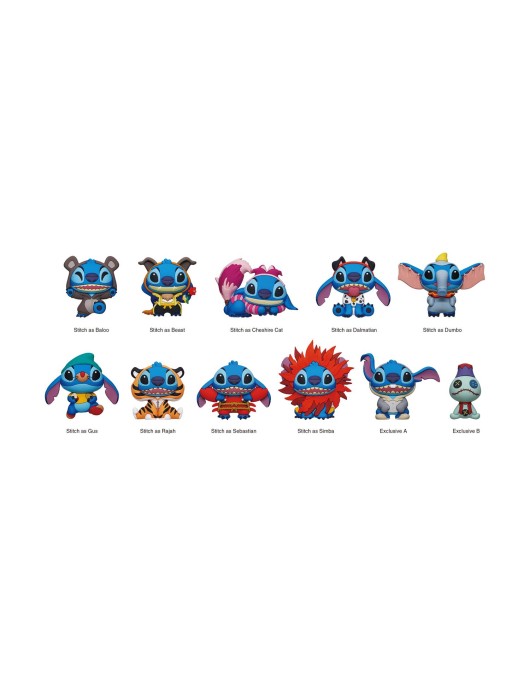 Monogram Disney: Stitch (Blind Bag/Random) 3D Foam Bag Clips Figures (85955)