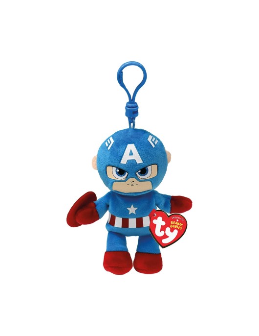 AS Beanie Babies Marvel: Captain America - Keychain Plush 8,5cm (1607-34004)