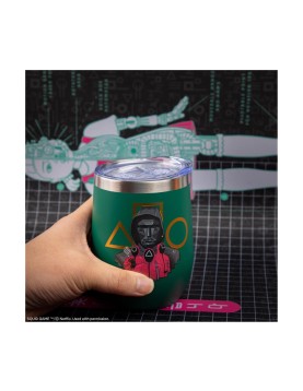Cinereplicas TV Series: Netflix Squid Game - Squid Game Guards Stainless Travel Mug (CR4341)
