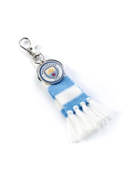 Carat Shop Manchester City FC - Blue Scarf and Logo Charm Backpack Hanger (MCBH0002)