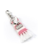 Carat Shop Liverpool FC - Pink Stripe Scarf & Liverbird Backpack Hanger (LFCBH003)