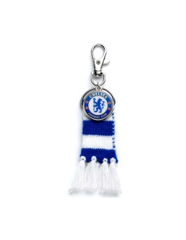 Carat Shop Chelsea FC - Blue Stripe Scarf and Logo Backpack Hanger (CFCBH002)