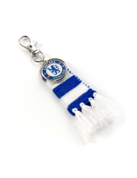 Carat Shop Chelsea FC - Blue Stripe Scarf and Logo Backpack Hanger (CFCBH002)