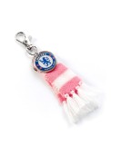 Carat Shop Chelsea FC - Pink Stripe Scarf and Logo Backpack Hanger (CFCBH003)