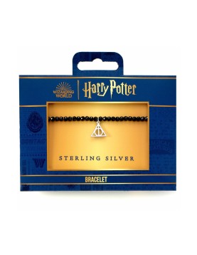 Carat Shop Harry Potter - Semi Precious Stone Bracelet with Sterling Silver Deathly Hallows Charm (HPCR0529)