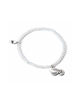 Carat Shop Harry Potter - Semi Precious Stone Bracelet with Sterling Silver Golden Snitch Charm (HPCR0584)