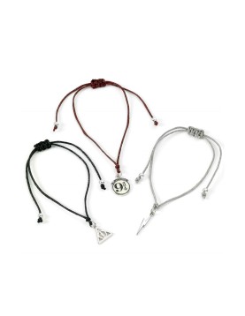 Carat Shop Harry Potter - Deathly Hallows Friendship Bracelet Set Multi (HPFB0450)