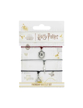 Carat Shop Harry Potter - Deathly Hallows Friendship Bracelet Set Multi (HPFB0450)