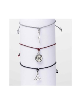 Carat Shop Harry Potter - Deathly Hallows Friendship Bracelet Set Multi (HPFB0450)