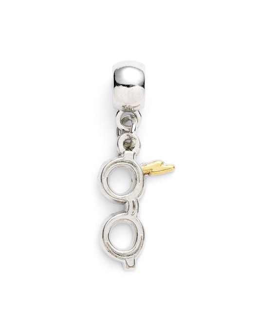 Carat Shop Harry Potter - Lightning Bolt with Glasses Slider Charm Silver (HP0176)