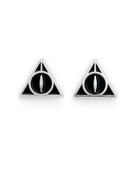 Carat Shop Harry Potter - Deathly Hallows Black Stud Earrings (WES0054)