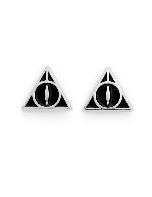 Carat Shop Harry Potter - Deathly Hallows Black Stud Earrings (WES0054)
