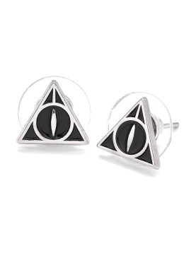 Carat Shop Harry Potter - Deathly Hallows Black Stud Earrings (WES0054)