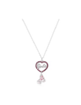 Carat Shop Barbie - Crystal Heart and Roller Skate Necklace (BMN00004)