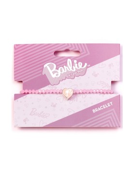 Carat Shop Barbie - Pink Bead Friendship Bracelet with Heart Shaped Bead (BMFB0007)