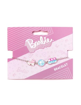 Carat Shop Barbie - Charm Bracelet with Three Enamelled Fun Charms - Silhouette, Skate, &amp; Camper Van (BMCB0009)