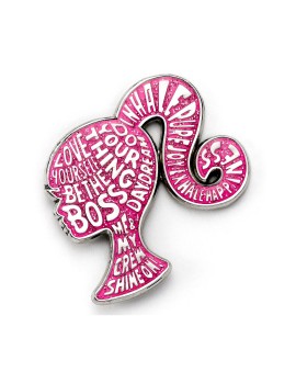 Carat Shop Barbie - Sparkly Silhouette Enamel Pin Badge (BMPB0002)