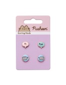 Carat Shop Pusheen - the Cat "Hi , Bye" Stud Earrings Set (PTCES103)