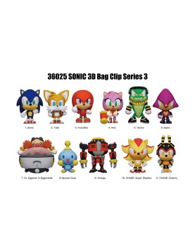Monogram: Sonic (Series3) (Blind Bag/Random) 3D Foam Bag Clips Figures (36025)