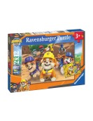 Ravensburger Puzzle: Rubble & Crew - Team in Action (2x12pcs) (12004167)