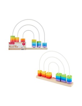 Fisher-Price® - Wooden Rainbow Bead Bar (JFG15)