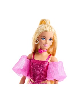 Mattel Barbie: Deluxe Style - Metallic Pink Set with Blonde Hair Doll (JFP40)